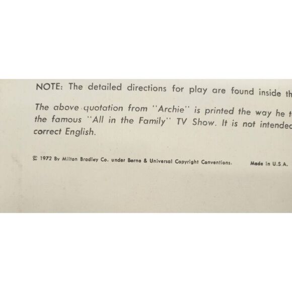 Vintage 1970s Archie Bunker, card game - Picture 6 of 6